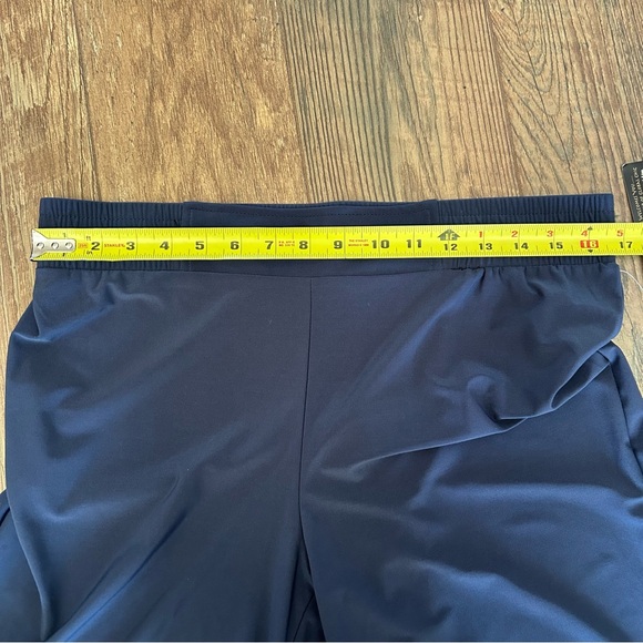 Iman Global Chic Flowy Pants Navy Blue Large - Picture 5 of 11